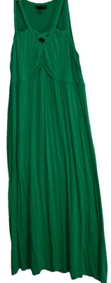 Maxi Vestido Lane Bryant Kelly Verde Elástico Tejido Sin Mangas Para Mujer Talla 18/20 Foto 1 de 4