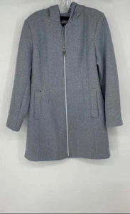Vince Camuto Womens Gray Long Sleeve Hooded Full-Zip Jacket Size M - Picture 1 of 6