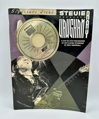 Stevie Ray Vaughan - Signature Licks - Hal Leonard Guitar Tablature Tab Book SRV - Image 1 of 4
