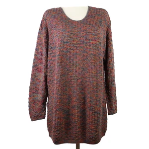 Vintage Elisabeth Liz Claiborne Pullover Mehrfarbig Größe 1X Strick 100% Baumwolle - Bild 1 von 13