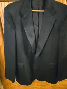 Vintage Herren Schwarz Fischgrät Taos Country Western Blazer Jacke Sport Mantel 48L - Bild 1 von 8