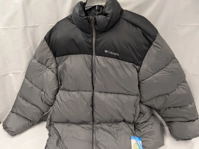 Columbia Mens Puffect III puffer coat Jacket Size XXL Omni Shield Gray/Black New - Image 1 of 4