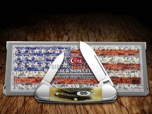 Case xx Knives Baby Butterbean Genuine Deer Stag Pocket Knife Stainless 05537 - Picture 1 of 4