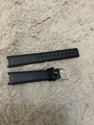 Correa de cuero cK negra 18/10, 107/70 Foto 1 de 4