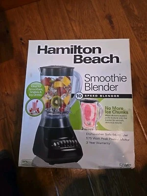 Hamilton Beach 50167: licuadora batidora de 10 velocidades - negra Foto 1 de 2