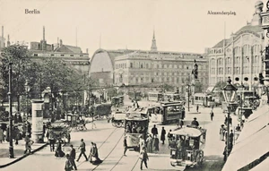 PPC-DE Berlin Germany-Alexanderplaz-Vintage Real Photo Postcard (F6) - Picture 1 of 4