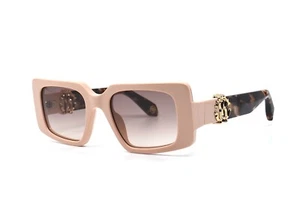 NUOVI OCCHIALI DA SOLE ROBERTO CAVALLI SRC039M 09LH BEIGE AVANA MARRONE AUTENTICI - Foto 1 di 11