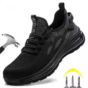 Herren Leichte Arbeitsschuhe Stahlkappe Sicherheitsschuhe Sport Sneaker Gr:40-50 - Bild 1 von 22
