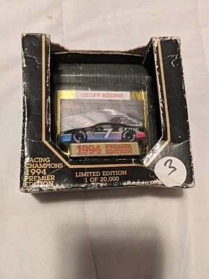 Geoff Bodine #7 Exide 1994 Ford Thunderbird 1:64 Racing Champions Premier Ltd Ed - Image 1 of 2