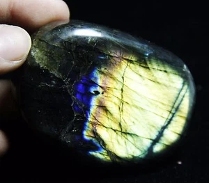 183g Natural Labradorite Crystal Rough Polished rock From Madagascar - Picture 1 of 11
