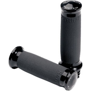 Performance Machine Contour Renthal Grips '08-'20 Harley Throttle-by-Wire Black 
