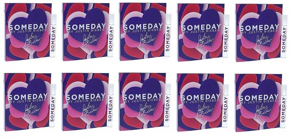 10 Samples Vial SOMEDAY by Justin Bieber Perfume Women 0.05 oz (1.5 ml) EDP NEW - Image 1 of 1