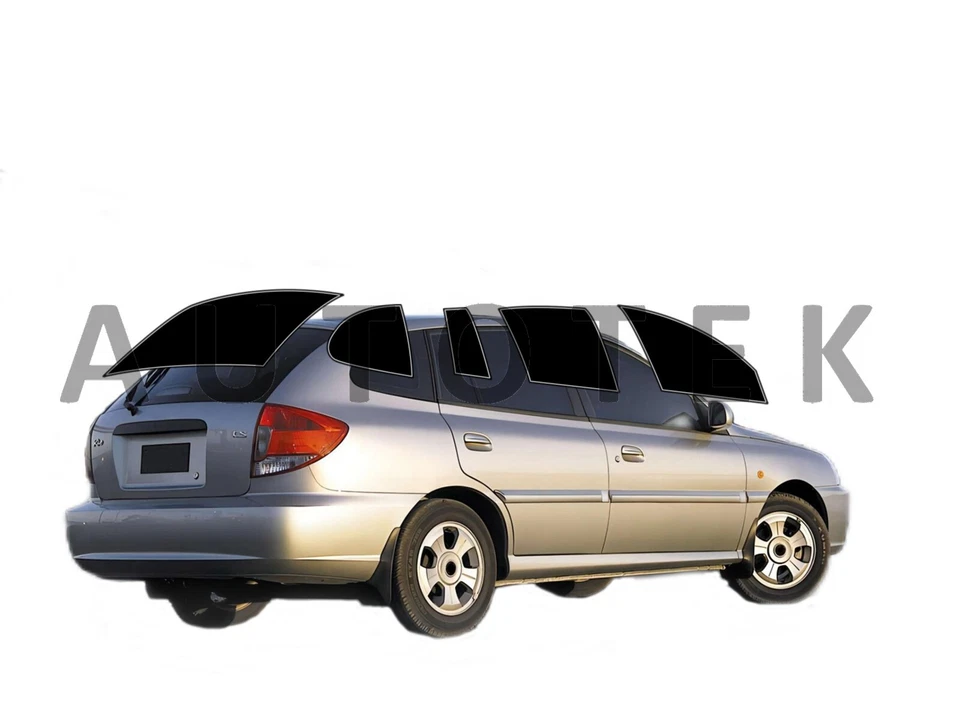 Película de ventana precortada en todos los lados cualquier tono % para Kia Rio Wagon 2002-2005 Foto 1 de 4