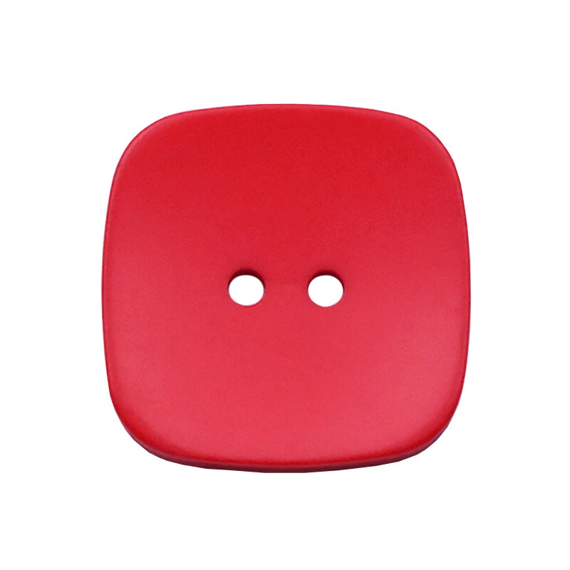 8x Matte Sewing Buttons 2-Hole Square Button for Wool Coat Overcoat DIY Set Chic - Image 1 of 4