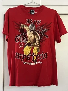 Vintage Rey Mysterio￼ 619 2008 hybrid Red T-shirt Size Medium WWE - Picture 1 of 6