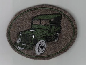[Militaria] Patch Jeep Willys Bottom Grey Green Replica - Picture 1 of 1