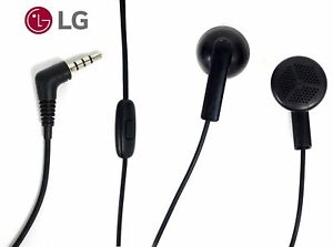 LG Black Stereo Earphones Handsfree Kit with Remote and Microphone - EAB62808212