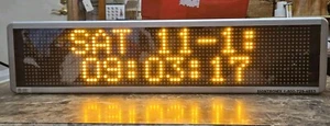 2006 SIGNTRONIX MODEL LED-40 9.25" X 40" X 4.5" INDOOR SIGN PROGRAMABLE - Picture 1 of 13