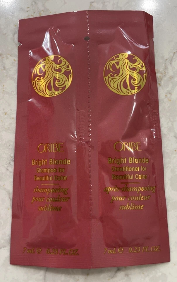 Oribe Bright Blonde Shampoo and Conditioner Duo 7 Ml Packet Set (5 Set) - Image 1 of 1