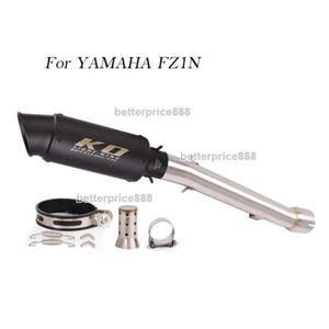 For Yamaha FZ1N 2001~2005 Exhaust Middle Pipe Link Mufflers Tips With DB Killer - Picture 1 of 12