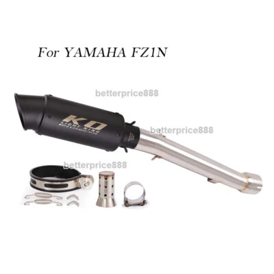 For Yamaha FZ1N 2001~2005 Exhaust Middle Pipe Link Mufflers Tips With DB Killer - Image 1 of 4