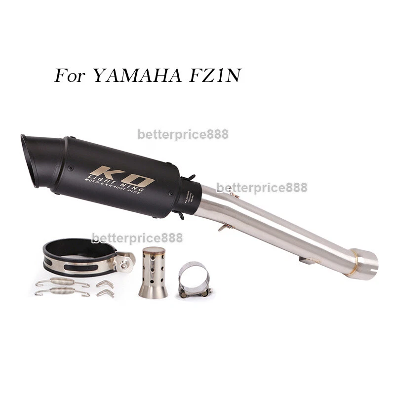For Yamaha FZ1N 2001~2005 Exhaust Middle Pipe Link Mufflers Tips With DB Killer - Image 1 of 4
