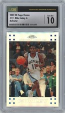 💎 2007-08 Topps Chrome #111 Mike Conley Refractor RC #/1499 💎 CSG 10 Gem Mint