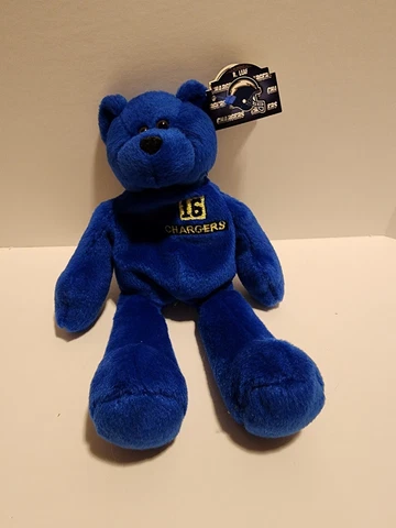NFL Edition "Ryan Leaf" San Diego Chargers Premium Pro Bear Plushy w/ Tag Cover