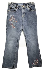 CANYON RIVER BLUES Girl's Med Wash Reg Fit Bootcut Stretch Vintage Jeans size 10 - Picture 1 of 11