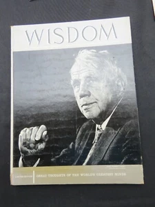 Wisdom Magazine limited edition hard back ROBERT FROST, Poet - Imagen 1 de 4