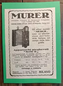 Milán 1925 en publicidad con equipos de fotografía Murer - Imagen 1 de 1