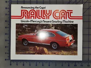 1976 Mercury Capri Rally Cat Brochure Folder Original - Foto 1 di 2
