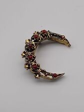 Vintage Crescent moon brooch pin Gerrys signed  