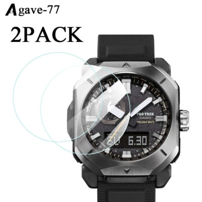 Protector de pantalla HD transparente de vidrio templado 2 piezas/4 piezas para Casio PRW-6900 Foto 1 de 4