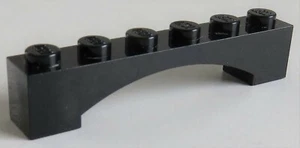LEGO - Bogen / Arch 1 x 6 erhöht (4 Stück), schwarz # 92950 - Bild 1 von 1