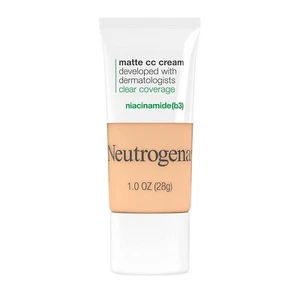 Base de cobertura transparente Neutrogena mate CC 1 OZ crema de porcelana 2.0 impecable - Imagen 1 de 6