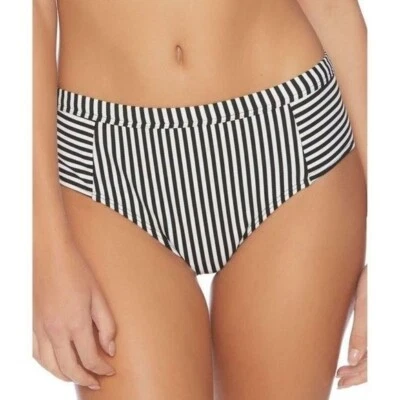 Splendid NWT S Line in the Sand Retro Bikini Bottoms Black White Stripe - Image 1 of 3