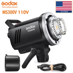 US Godox MS300-V LED compatto studio illuminazione flash montaggio arco monoluce strobo - Foto 1 di 15