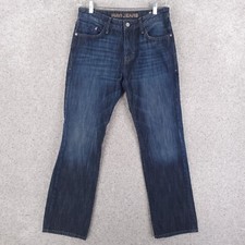 Mavi Jeans Mens 31x32 Matt Relaxed Straight Leg Blue Dark Wash Denim Cotton