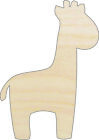 Girafe - Forme artisanale en bois inachevé découpée au laser ANML71