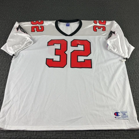 Jamal Anderson Atlanta Falcons Jersey Mens 3XL White Champion Vintage NFL Cover