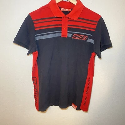 Мужская Marc Marquez официальная одежда Marc Marquez 93 черный красный рубашка-поло большой - Изображение 1 из 4