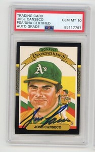 Jose Canseco 1987 Donruss #6 Diamond Kings Price Guide - Sports Card ...