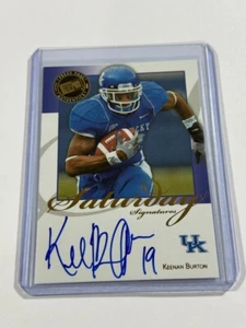 Press Pass Legends Saturday Signatures 2008 #SSKB Keenan Burton automático - Imagen 1 de 2