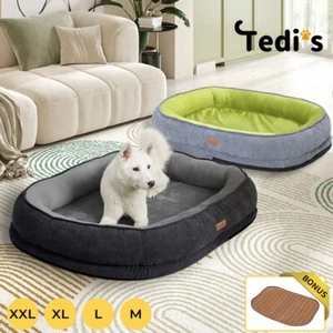 Tedi’s Orthopedic Dog Calming Bed Pet Memory Foam Mat Washable Waterproof Large - Picture 1 of 33