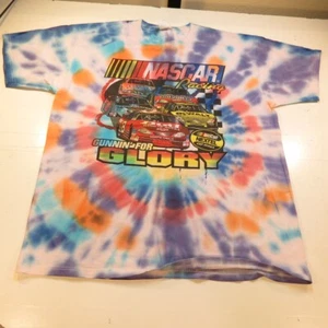 NASCAR 2006 RACING GUNNIN' FOR GLORY SCHEDULE T SHIRT Mens XL Tie Dye Colorful - Picture 1 of 4