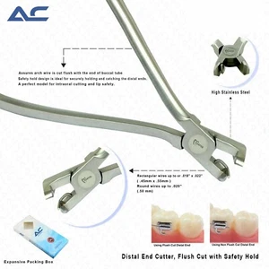Azatek Distal End Cutter TC Flush Cut & Safety Hold For NiTi Steel Wires - Picture 1 of 5