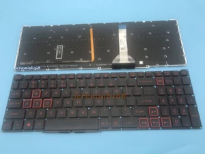 NUOVO per Acer Nitro AN517-41 AN517-53 AN517-54 tastiera inglese retroilluminata rossa - Foto 1 di 2