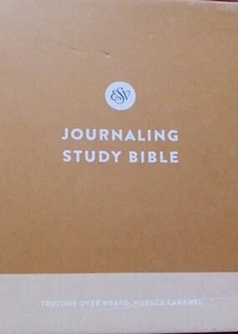 ESV Journaling Study Bible (TruTone Over Board, Nubuck Caramel) NEW - Picture 1 of 2
