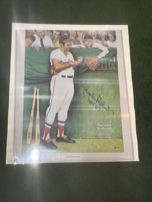 RARE Brooks Robinson HOF 83 AUTO'D Norman Rockwell Poster, Baltimore Orioles!! - Image 1 of 4